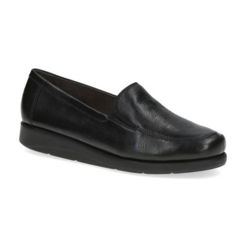 Caprice Svarta Stängda Loafers för Kvinnor Black, Dam