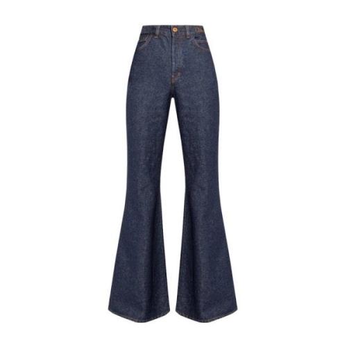 Chloé Flared jeans Blue, Dam