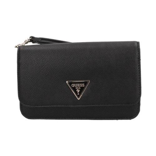 Guess Kompakt Eco-Läder Mobilhållare Black, Dam