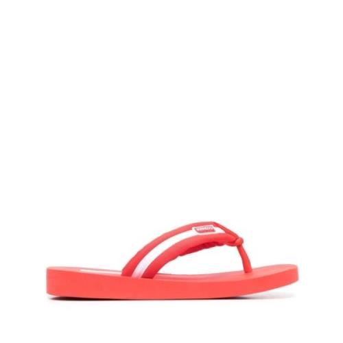 Kenzo Röda sommarsandaler med 2,5 cm klack Red, Herr