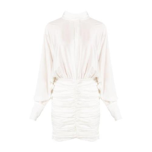 Pinko Miniklänning med Högkvalitativt Tyg och Stiliga Detaljer White, ...
