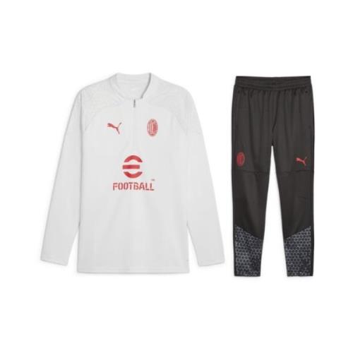 Puma AC Milan 1/4 Zip Träningsjacka Senior 2023-2024 Vit White, Herr