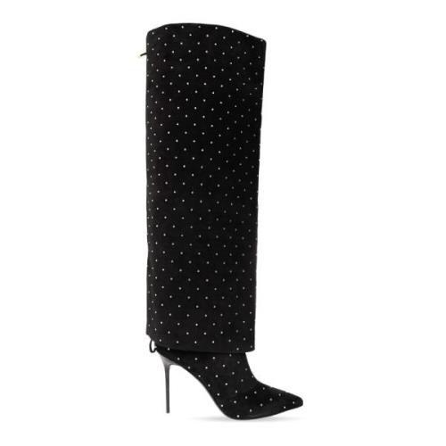 Balmain Over-knee Boots Black, Dam