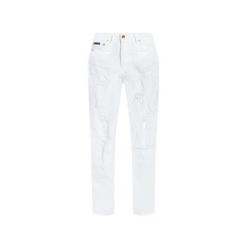 Dolce & Gabbana Löst jeans White, Dam