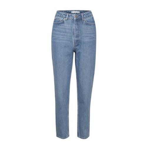 Gestuz Löst sittande högmidjade mom jeans Blue, Dam