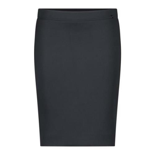 Marc Cain Stretch Jersey Kjol Black, Dam