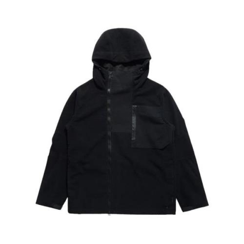 Maharishi Vattentät fleecefodrad huva Black, Herr