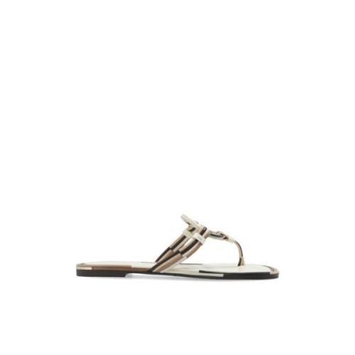 Tory Burch Flip Flops Beige, Dam