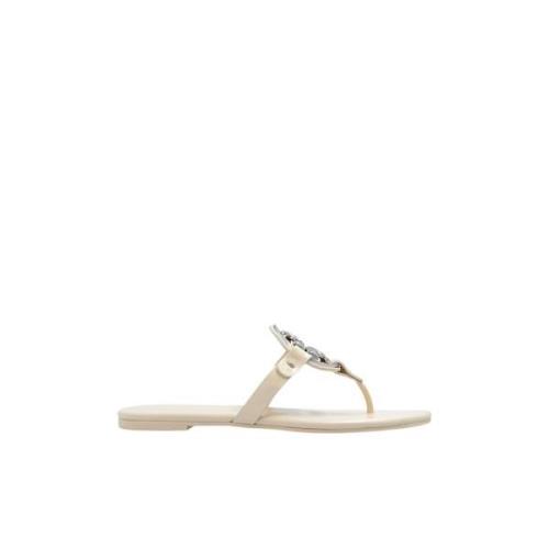 Tory Burch Flip Flops Beige, Dam