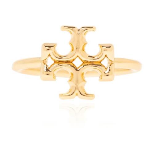 Tory Burch ‘Eleanor’ ring med logotyp Yellow, Dam