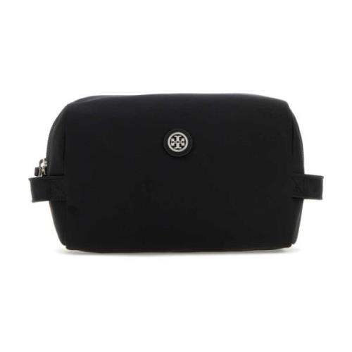 Tory Burch Svart tyg beautycase-organizer Black, Dam