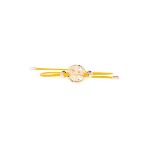 Tory Burch Miller läderarmband Yellow, Dam