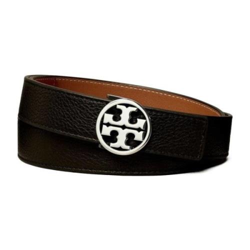 Tory Burch Omvändbar Svart Bälte Black, Dam