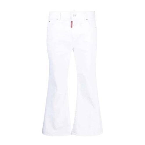 Dsquared2 Vita Jeans för Män White, Dam