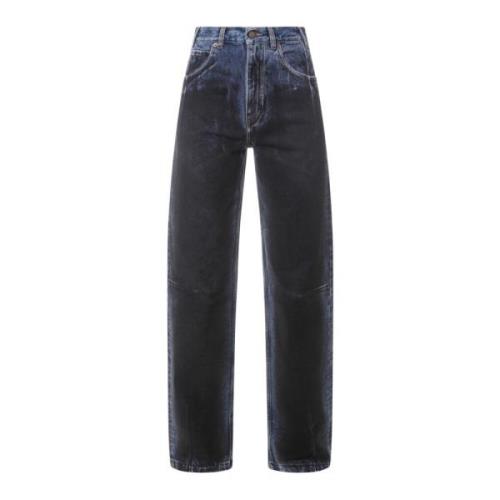 Darkpark Jeans med svart detalj Blue, Dam