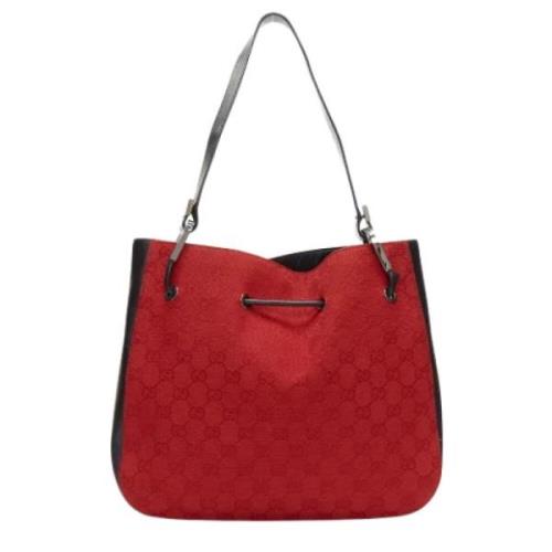 Gucci Vintage Pre-owned Tyg gucci-vskor Red, Dam