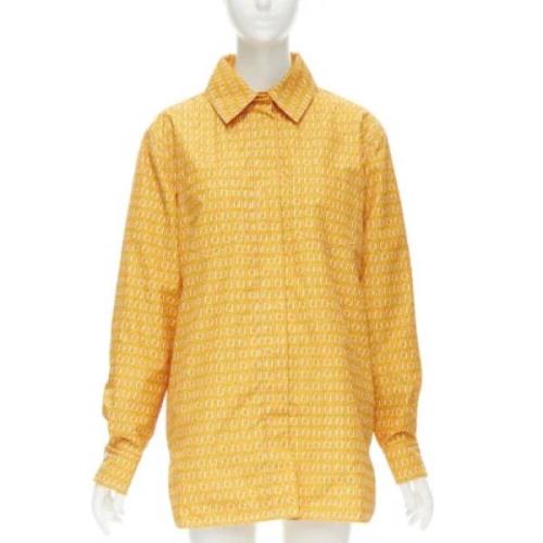 Fendi Vintage Pre-owned Polyester toppar Orange, Dam