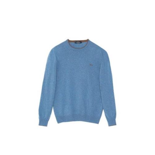 Harmont & Blaine Ullblandad Turtleneck med Detaljer Blue, Herr