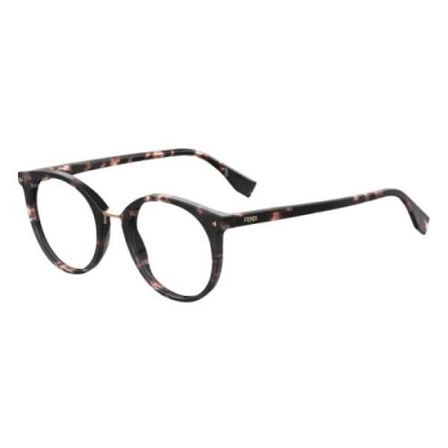 Fendi Lyxiga Rosa Harbor Glasögon Brown, Unisex