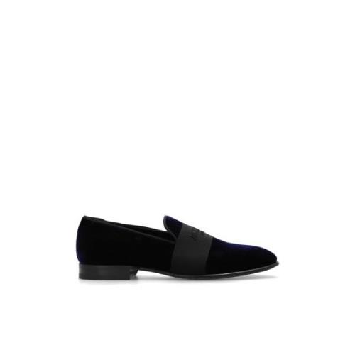 Jimmy Choo Thame velour loafers Blue, Herr