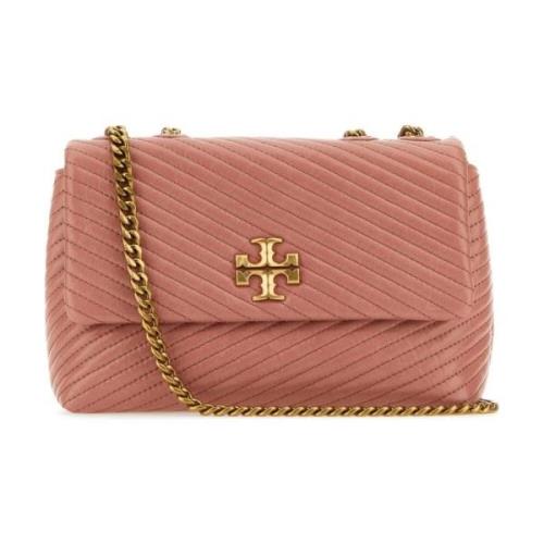 Tory Burch Antikrosa Läder Axelväska Pink, Dam