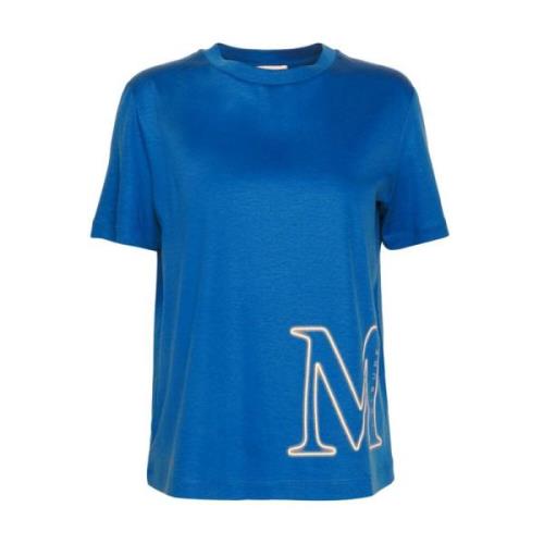 Max Mara Blåa T-shirts och Polos med monviso Blue, Dam