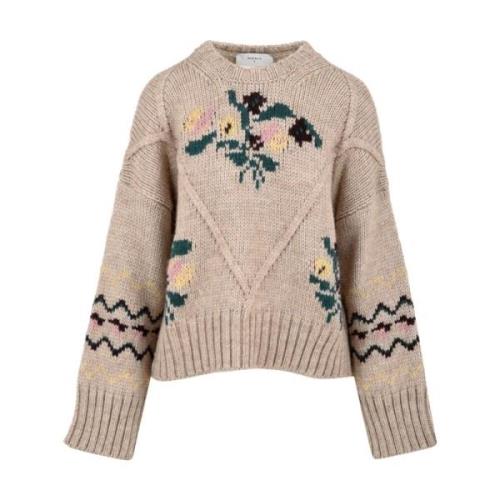 Beatrice .b Stilren Coquille Sweater Brown, Dam