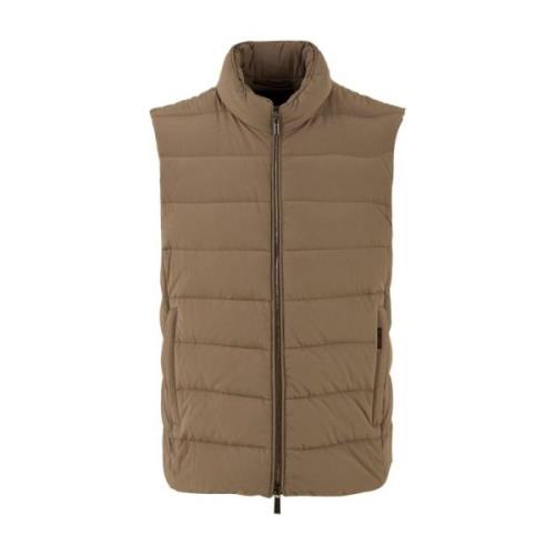 Moorer Brun Oliver-KN Herr Gilet Beige, Herr