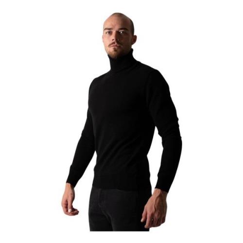 Daniele Fiesoli Cashmere Turtleneck Tröja Black, Herr