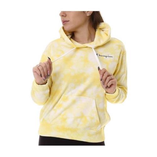 Champion Tie Dye Hoodie Yellow, Dam