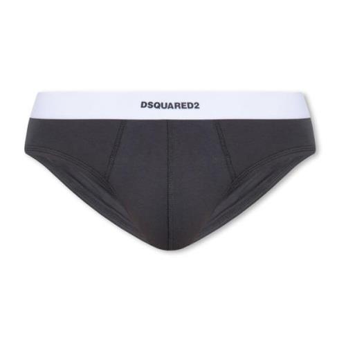 Dsquared2 Kalsonger med logotyp Gray, Herr