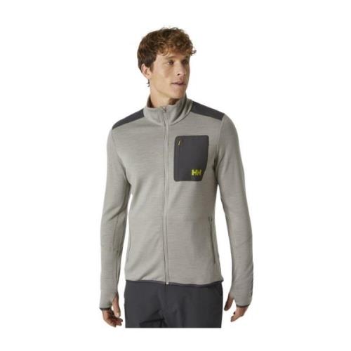 Helly Hansen Merino Midlayer Jacka Gray, Herr