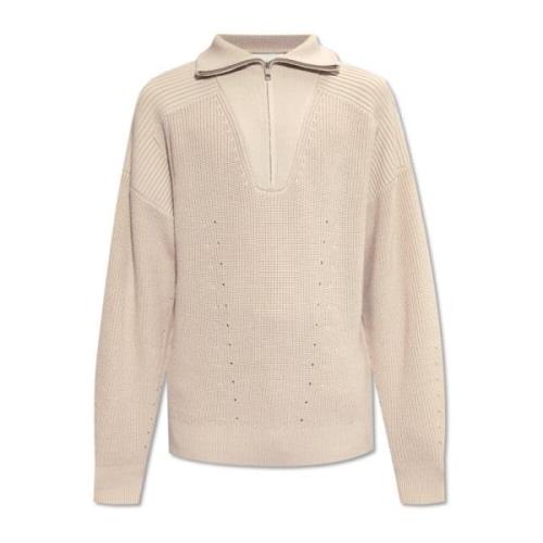 Isabel Marant ‘Benny’ ull rullkrage tröja Beige, Herr