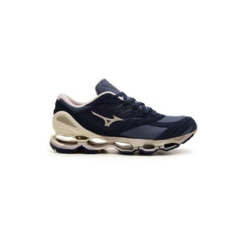 Mizuno Mesh och Mocka Sneakers Blue, Herr