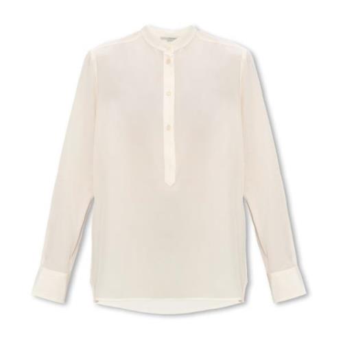 Stella McCartney Siden topp Beige, Dam