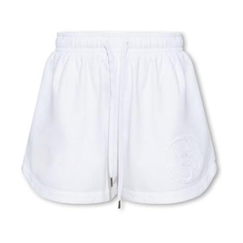 Stella McCartney Shorts med logotyp White, Dam