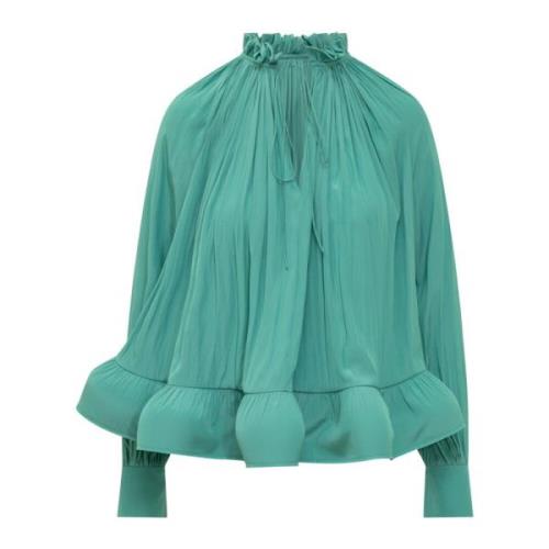 Lanvin LS Falre Blus Green, Dam