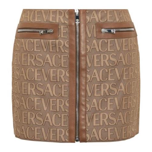 Versace Stilfull Kjol för Kvinnor Brown, Dam