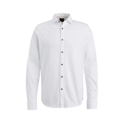 PME Legend Ren Look Bomull Jersey Skjorta White, Herr