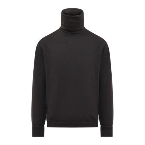 Ermenegildo Zegna Ull Turtleneck Black, Herr