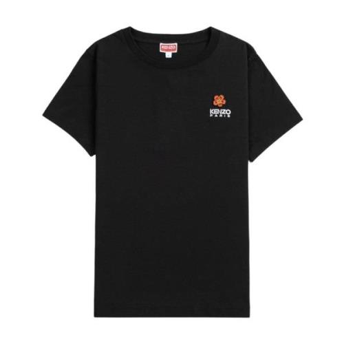 Kenzo Svart tröja med broderad logotyp Black, Dam