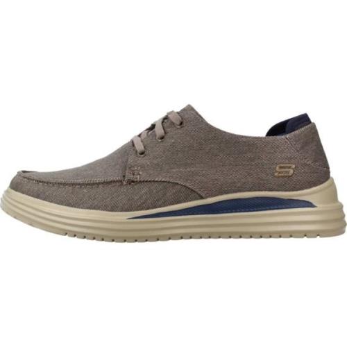 Skechers Laced Shoes Brown, Herr