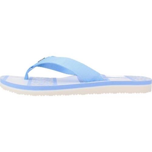 Tommy Hilfiger Stiliga Flip Flops för Kvinnor Blue, Dam