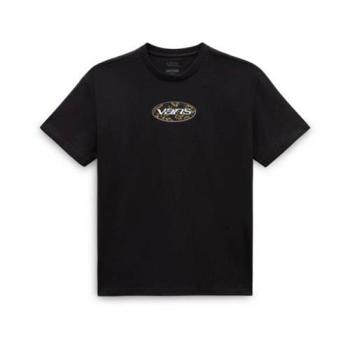 Vans Oval Bloom T-Shirt Black, Dam