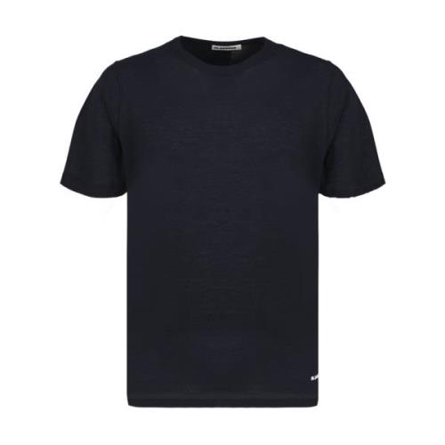 Jil Sander Navy Blue Logo T-shirt Black, Herr