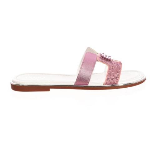 Liu Jo Slipper-stil Sandaler med Originalt Design Pink, Dam