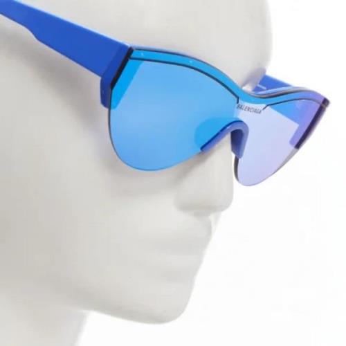 Balenciaga Vintage Pre-owned Acetat solglasgon Blue, Dam