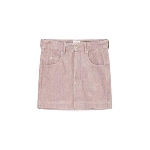 Isabel Marant Étoile Stiligt Kort Kjol Kvinnor Pink, Dam