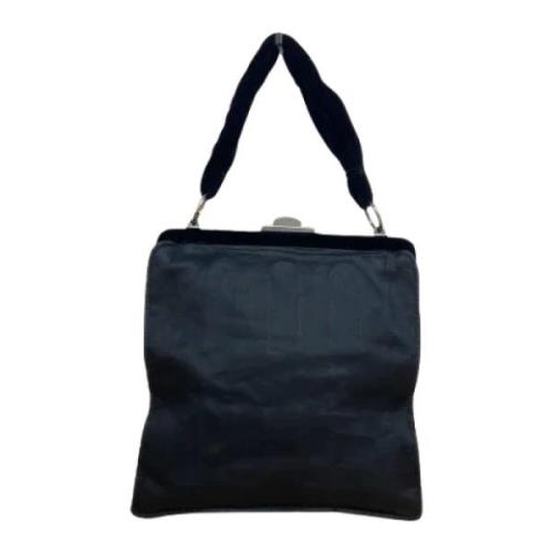 Yves Saint Laurent Vintage Pre-owned Canvas totevskor Black, Dam