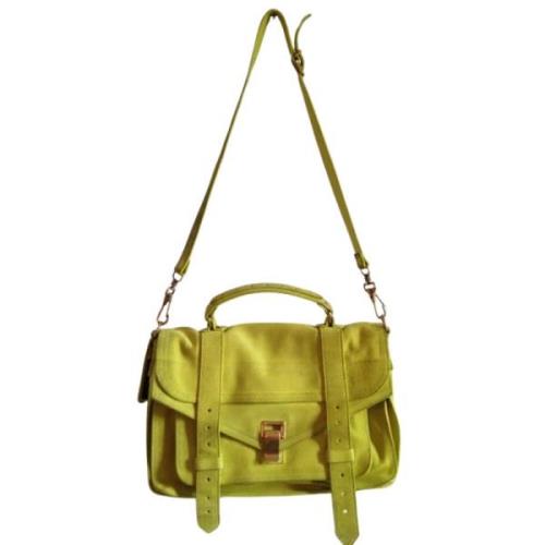 Proenza Schouler Pre-owned Pre-owned Mocka axelremsvskor Yellow, Dam